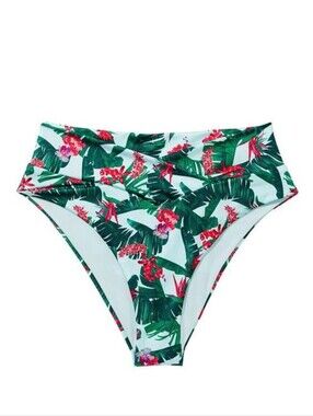 Victoria's Secret Swim Bottoms Blue Palm XS NWT